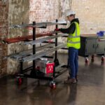 Armorgard PR1 Mobile Piperack Wheeled Storage with 1 Tonne Capacity for Pipes 1560mm x 1010mm x 1570mm - Image 5