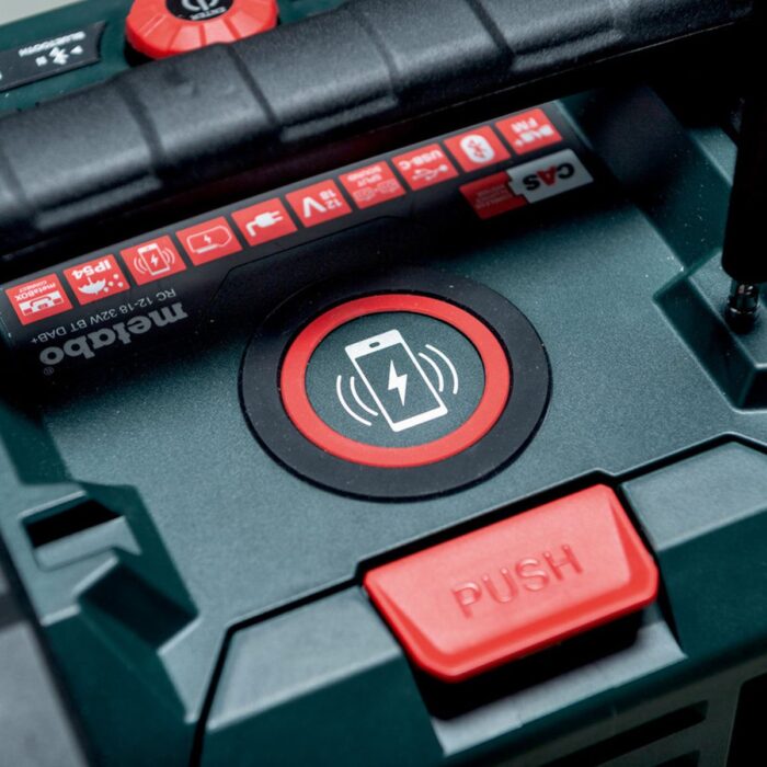 Metabo RC 12-18 32W BT DAB+ 12-18V Bluetooth Radio with 1 x 2.0Ah Battery & Charger - Image 6