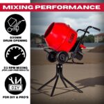 Excel 134L Portable Cement Mixer 240V/370W with Wheels - Image 3