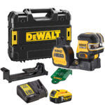 Dewalt DCE825NG18 18V 5 Spot/Cross Green Beam Laser 1 x 5.0Ah Battery & Charger