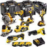 Dewalt DEWKIT90 18V Cordless 8 Piece Kit with 3 x 5.0Ah Batteries & Charger in TSTAK