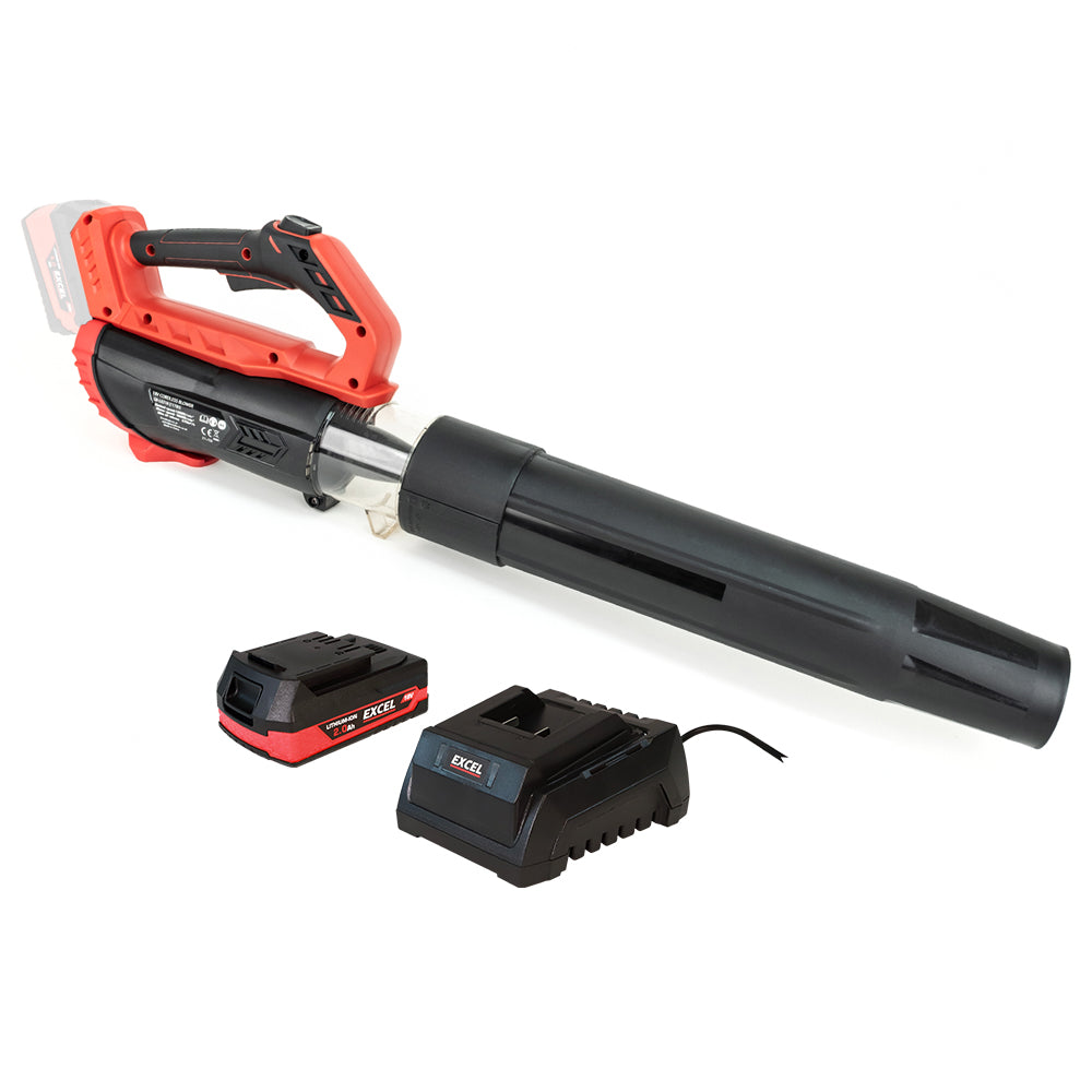 10894-San Excel 18V Garden Leaf Blower 2 Level Speed with 1 x 2.0Ah Battery & Charger - Image 1