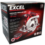 Excel 18V Cordless Circular Saw 165mm with 1 x 2.0Ah Battery Charger & Bag - Image 5