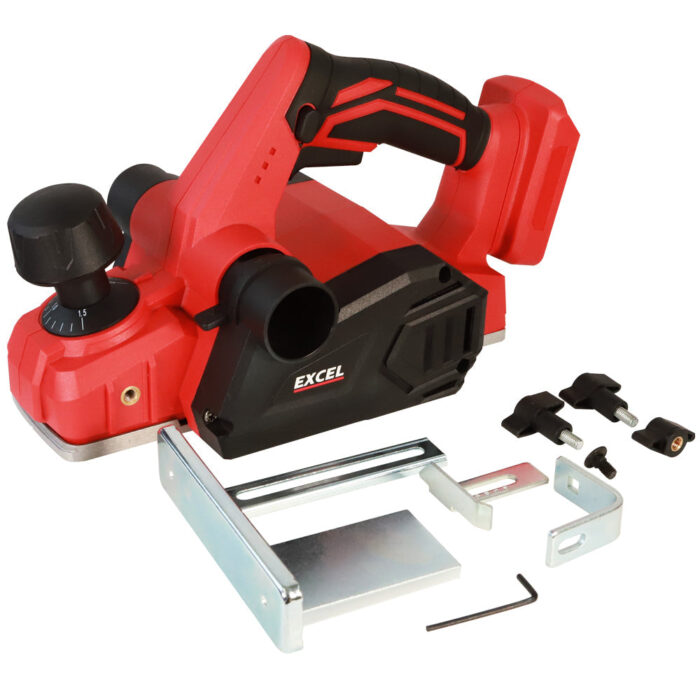 Excel 18V Cordless Planer 82mm with 2 x 5.0Ah Batteries & Charger EXL264 - Image 9