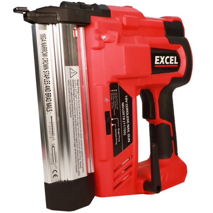 Excel 18V Cordless Second Fix Nailer with 1 x 4.0Ah Battery & Charger - Image 3