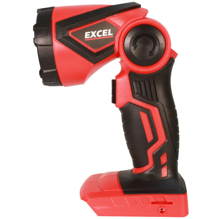 Excel 18V Cordless LED Flashlight Torch with 1 x 4.0Ah Battery & Charger - Image 4