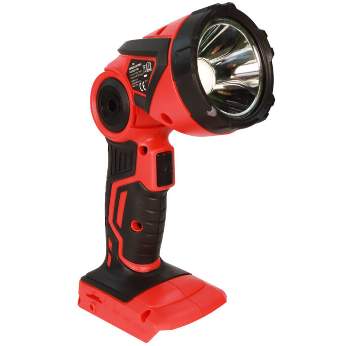 Excel 18V Cordless LED Flashlight Torch with 1 x 4.0Ah Battery Charger & 18" Bag - Image 7