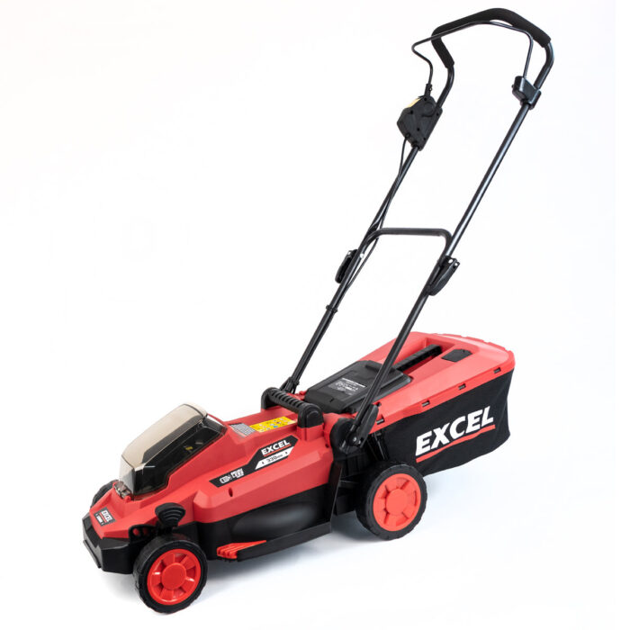 Excel 18V Brushless Lawn Mower 330mm 5 Adjustable Height with 1 x 5.0Ah Battery & Charger - Image 3