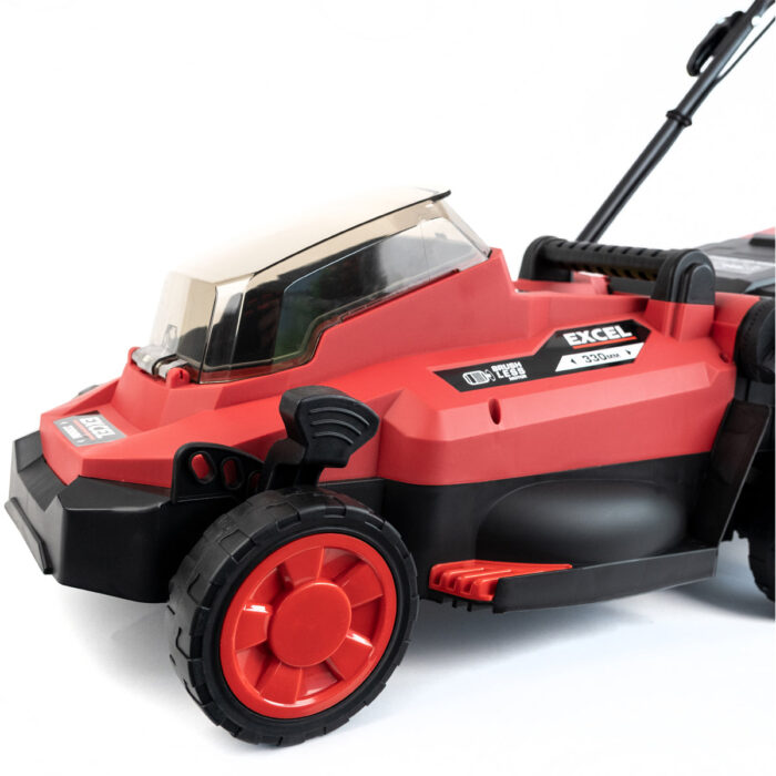 Excel 18V Brushless Lawn Mower 330mm 5 Adjustable Height with 1 x 5.0Ah Battery & Charger - Image 6