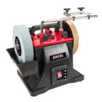 Excel 200mm Electric Wet Stone Grinder Sharpener 240V/180W with Honing Wheel