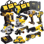 Dewalt 18V XR 9 Piece Power Tool Kit with 3 x 5.0Ah Battery & Charger T4TKIT-844