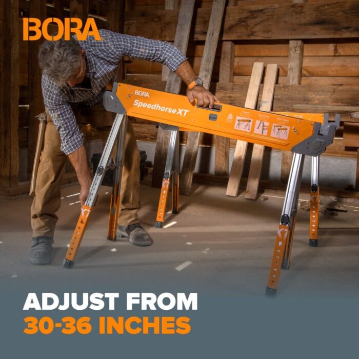 Bora Speedhorse Adjustable Sawhorse Pack of 2 - BR-PM-4550 - Image 9