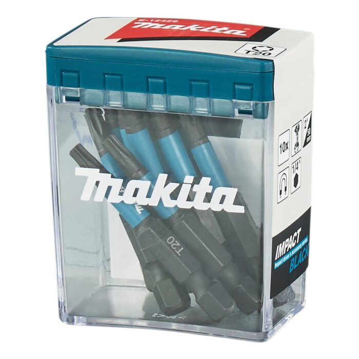 Makita E-12429 T20 50mm Screw Impact Black Bit Set Of 10 Piece - Image 3