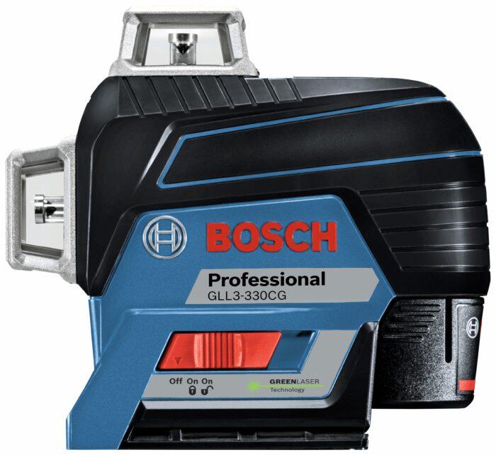 BOSCH GLL3-330CG 12V Max 360? Connected Green-Beam Three-Plane Leveling and Alignment-Line Laser Kit with (1) 2.0 Ah Battery - Image 4