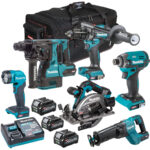 Makita 40V XGT 6 Piece Brushless Power Tool Kit With 3 x 2.5Ah Battery T4TKIT-16051
