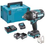 Makita TW007GD203 40V Max XGT Brushless 1/2" Impact Wrench With 2 x 2.5Ah Battery, Charger & Adaptor in Case