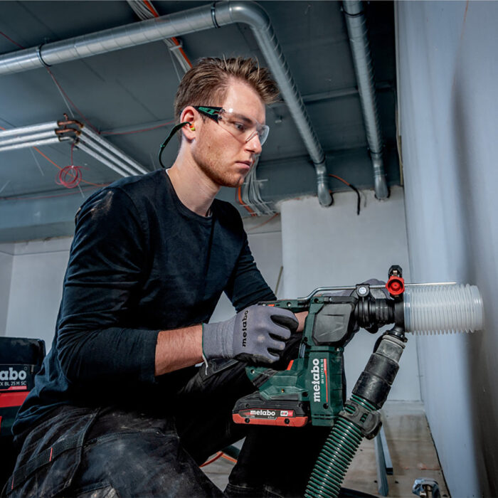 Metabo BH 18 LTX BL 16 18V Brushless SDS+ Rotary Hammer with 1 x 5.2Ah Battery Charger & Metabox - Image 4