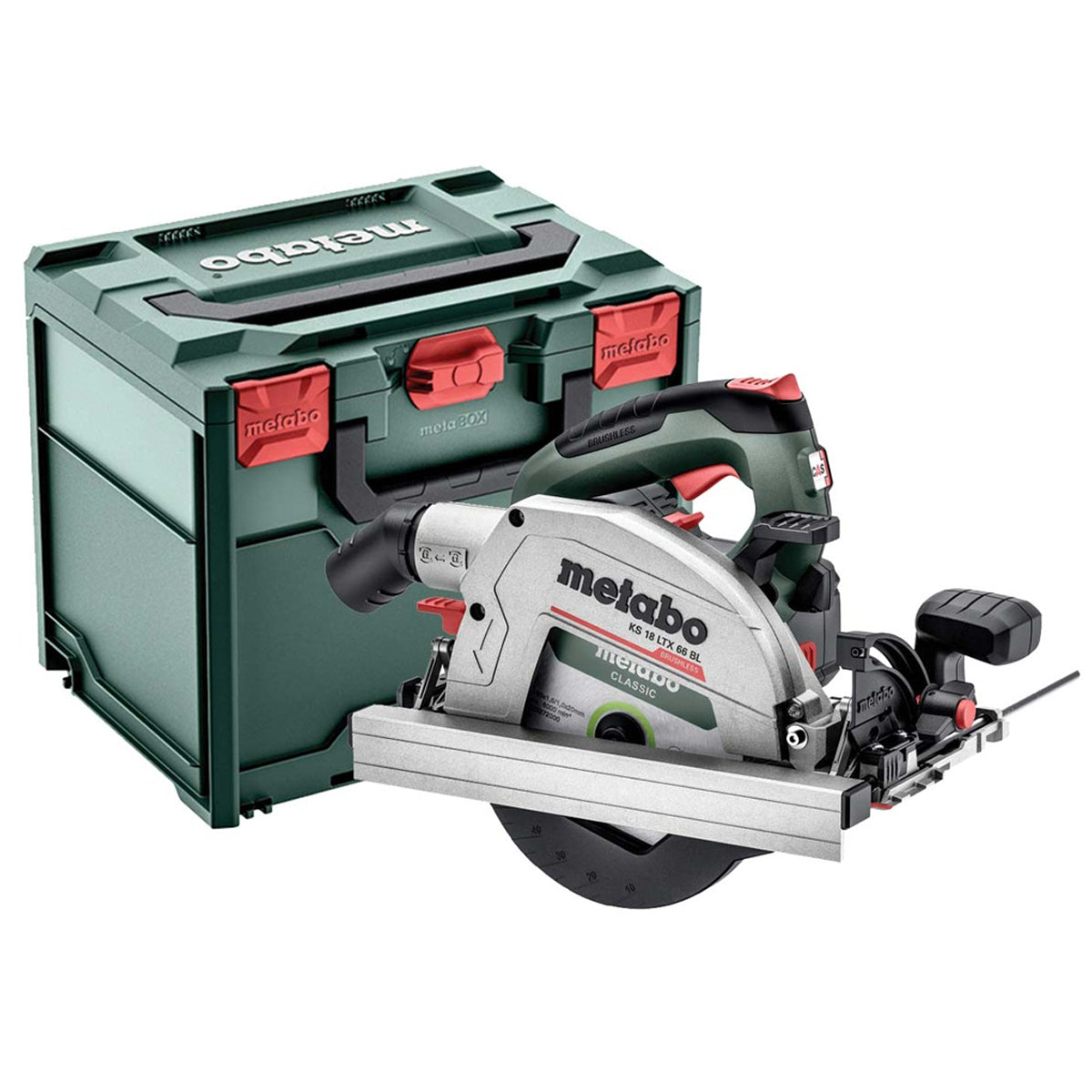 17436a-0 Metabo KS 18 LTX 66 BL 18V Brushless 165mm Circular Saw Body Only in Metabox 611866840 - Image 1