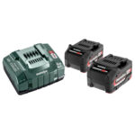 Metabo Basic Set 12-36V  2 x 5.2Ah LiPOWER Battery with ASC 145 Air Cooled Charger 685051380