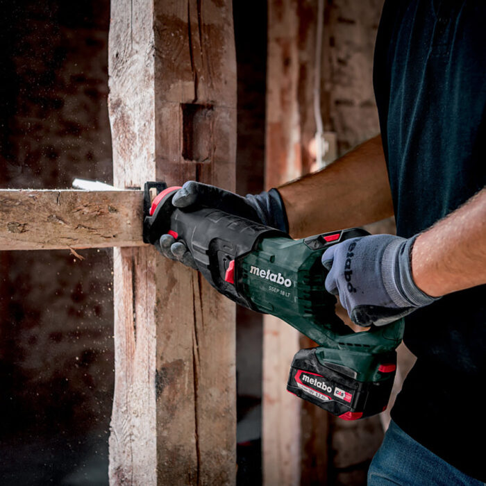 Metabo SSEP 18 LT 18V Reciprocating Saw with 1 x 5.2Ah Battery Charger & Metabox - Image 3