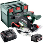 Metabo KS 18 LTX 57 BL 18V Brushless 165mm Circular Saw with 1 x 5.2Ah Battery Charger & Metabox