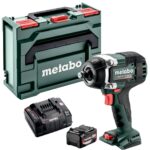 Metabo SSW 18 LTX 800 BL 18V Brushless 1/2" Impact Wrench with 1 x 4.0Ah Battery Charger & Metabox