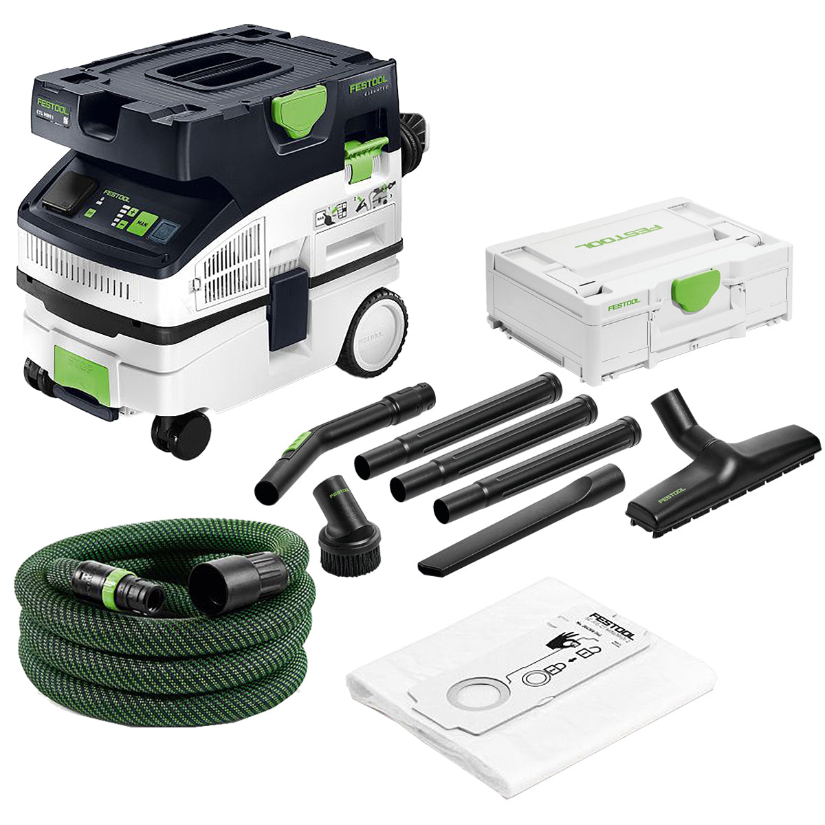 17711DV-0 Festool CTL MINI I 230V GB Mobile Dust Extractor CLEANTEC - 578315 With Compact Cleaning Set 577257 - Image 1