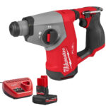 Milwaukee M12FHAC16-0 12V Fuel Brushless 4-Mode SDS+ Hammer Drill with 1 x 5.0Ah Battery & Charger