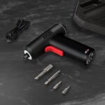 Excel Cordless Electric Screwdriver with 24 Piece 25mm Bits In Plastic Box - Image 6