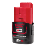 Milwaukee M12B2 12v 2.0Ah Red Lithium-Ion Battery 4932430064