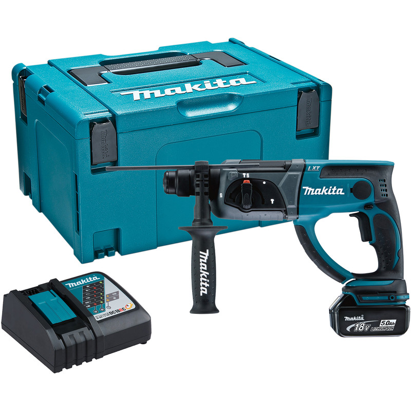 18634.jpg Makita 18V LXT SDS+ Rotary Hammer Drill 1 x 5.0Ah - Image 1