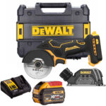 Dewalt DCS438NT 18V XR Brushless 76mm Cut Off Saw with 1 x 9.0Ah Battery Charger & Case
