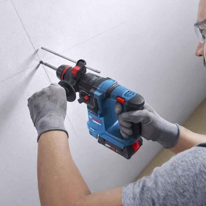Bosch GBH 18V-18 X Brushless 18V SDS+ Rotary Hammer Drill with 2 x 5.0Ah Battery, Charger & Case 0611927171 - Image 7