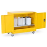 Armorgard HMC1 Safestor Hazardous Mobile Cupboard 900mm x 480mm x 810mm Secure Storage for Materials - Image 3