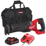 Milwaukee M18ONEFSZ-0 M18 FUEL 18V ONE-KEY Sawzall with 1 x 3.0Ah Battery Charger & Bag
