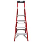 Excel Electricians Fibreglass Platform Step Ladder 4 Tread 1.57m EN131 - Image 3
