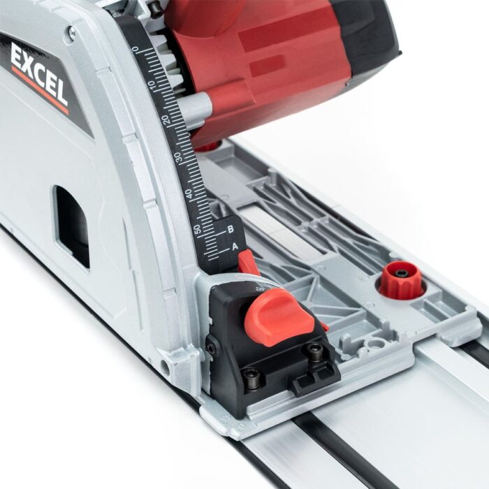 Excel 165mm Plunge Saw 1200W/240V with Guide Rail Set - Image 2