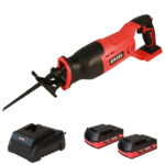 Excel 18V Cordless Reciprocating Saw with 2 x 2.0Ah Batteries & Charger