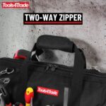 Tools4Trade 18" (45cm) Tool Bag with Multi-Pockets & Hard Base - Black - Image 11