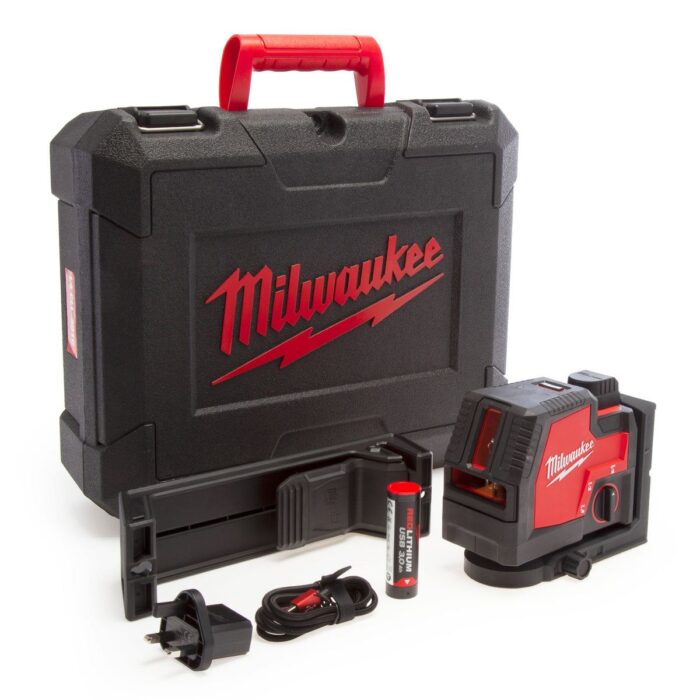 Milwaukee L4CLLP-301C Green Cross Line Laser with Plumb Points 4933478244 - Image 5