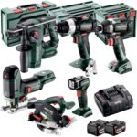 Metabo 18V 6 Piece Brushless Combo Kit with 2 x 5.2Ah Batteries & Charger T4TKIT-17620