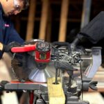 Excel 12" 305mm Sliding Mitre Saw Double Bevel 1800W/240V with Laser & Universal Wheel Stand - Image 5