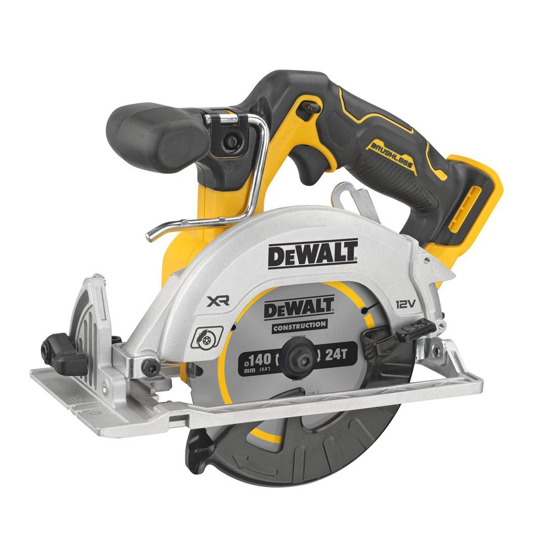 33f8fced-c755-4f7f-abea-d82fd4e27e00 Dewalt DCS512N 12V Brushless 140mm Circular Saw Body Only - Image 1