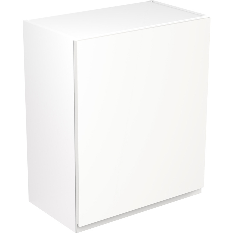 34094-1.jpg Kitchen Kit Flatpack J-Pull Kitchen Cabinet Wall Unit Ultra Matt White 600mm - Image 1