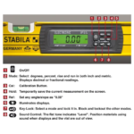 Stabila 36524 24" Type 196-2 Digital TECH Levels With Case - Image 4
