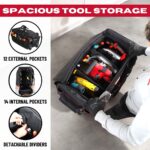 Tools4Trade 26" Heavy Duty Tool Bag with Wheels Black - Image 5