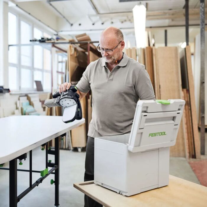 Festool ES-ETSC 125 3,0 I-Plus 18V GB Brushless Edge Sander With 2 x 3.0Ah Batteries, Charger In Systainer - 577698 - Image 11