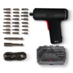 Excel Cordless Electric Screwdriver with 24 Piece 25mm Bits In Plastic Box - Image 2