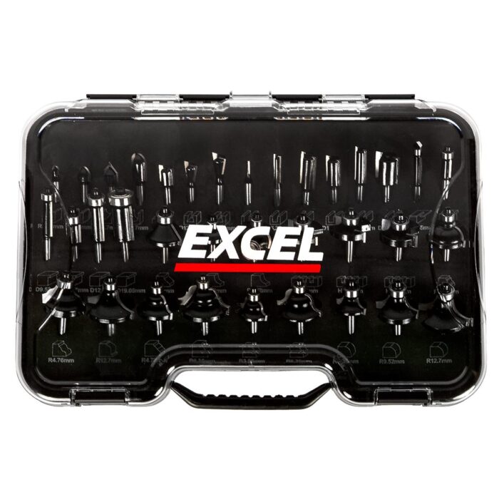Excel 1/4in Shank Router Cutter Bit 35 Piece Set - Image 4