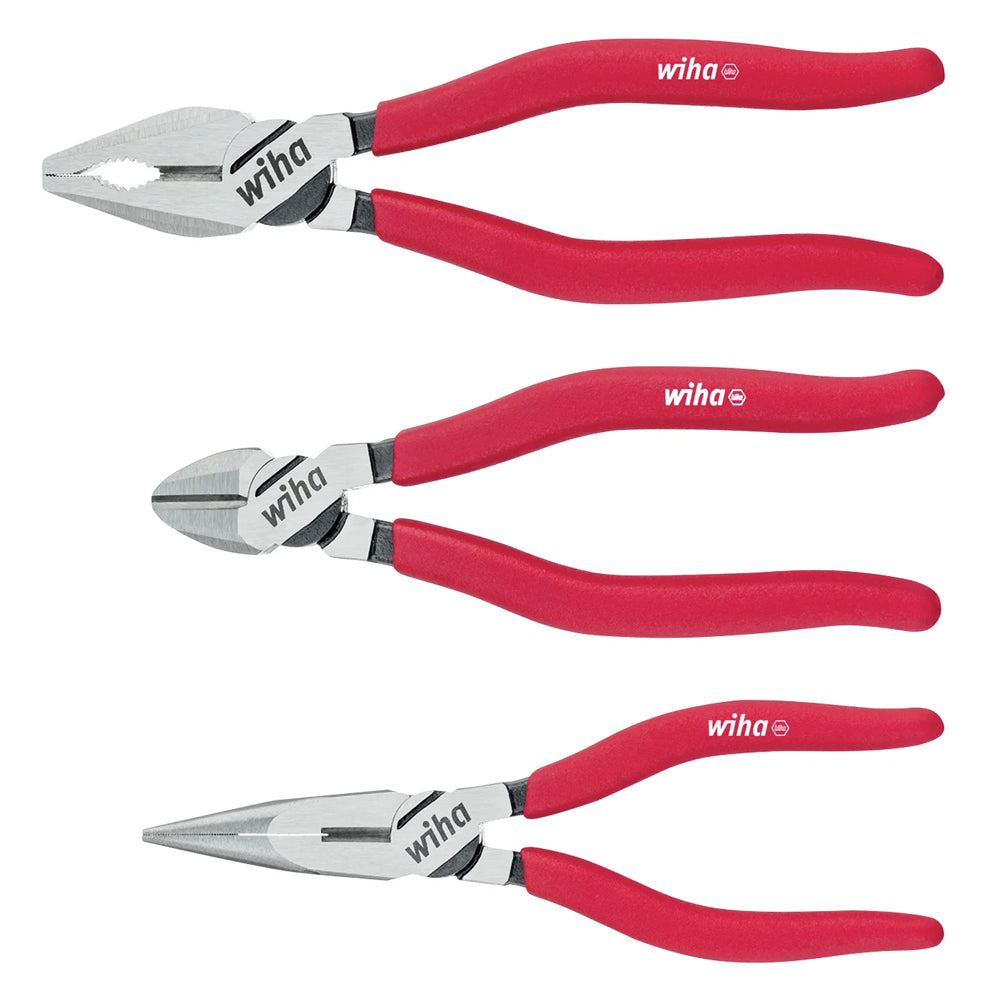 3e627489-5f6f-4859-99eb-41e8493df712 Wiha Combination / Needle Nose / Diagonal Cutters Plier Set Of 3 Piece WHA-26850 - Image 1